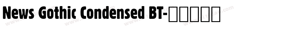 News Gothic Condensed BT字体转换